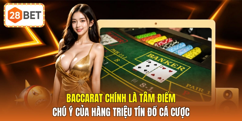 Baccarat chính là tâm điểm chú ý của hàng triệu tín đồ cá cược