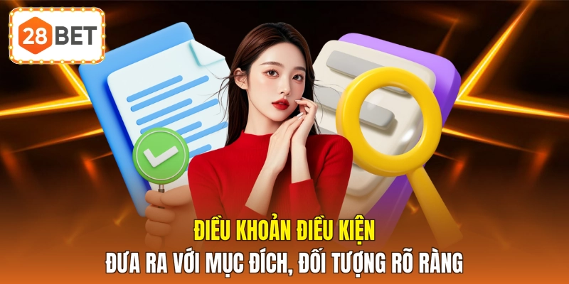 Điều khoản điều kiện đưa ra với mục đích, đối tượng rõ ràng