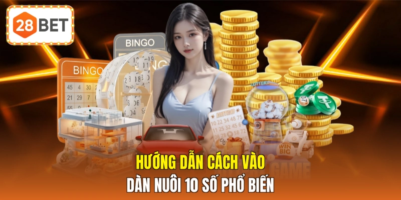 Hướng dẫn cách vào dàn nuôi 10 số phổ biến