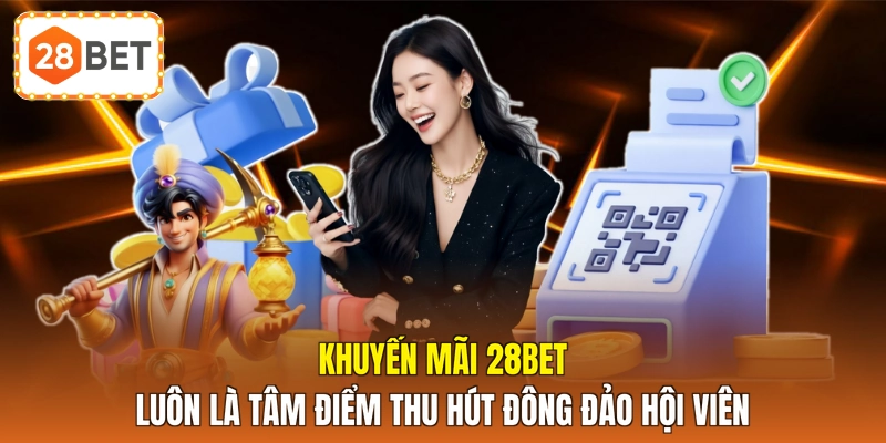 Khuyến mãi 28BET luôn là tâm điểm thu hút đông đảo hội viên