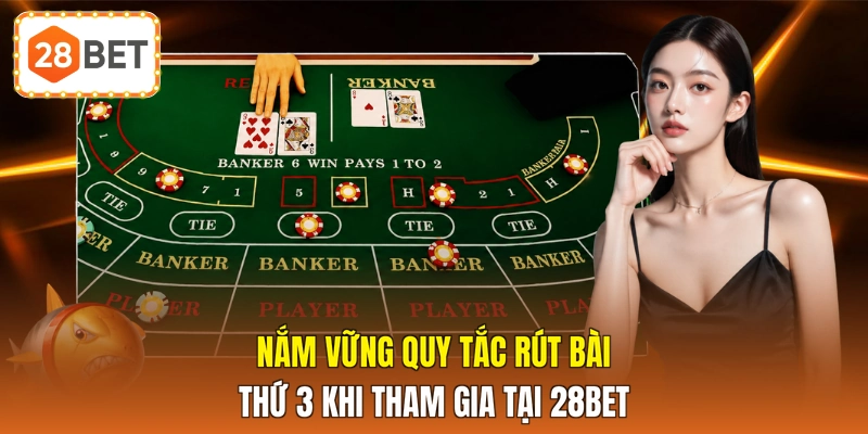 Nắm vững quy tắc rút bài thứ 3 khi tham gia tại 28BET