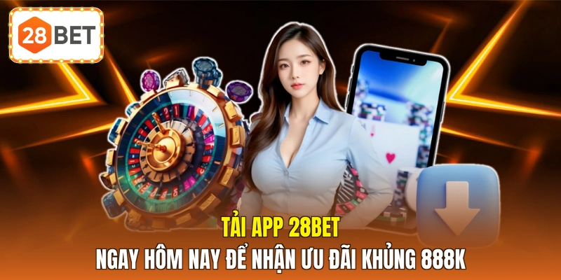 Tải app 28BET ngay hôm nay để nhận ưu đãi khủng 888K